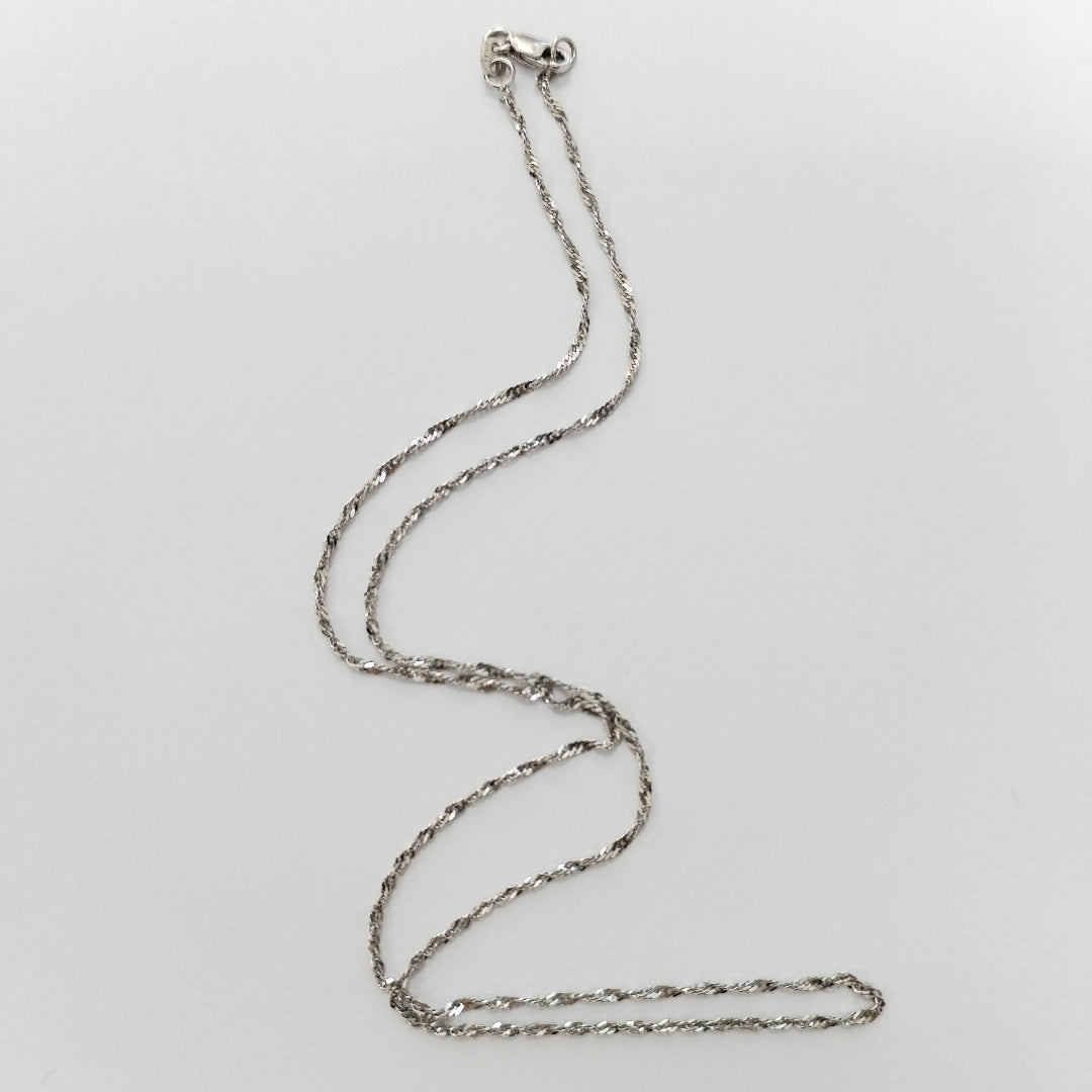 CADENA ORO BLANCO 14 K 1,40 GRMS (SEMINUEVO)