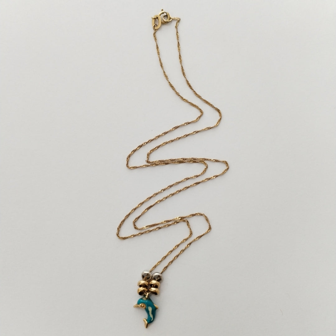 CADENA,DIJE ORO 14 K 1,30 GRMS (SEMINUEVO)