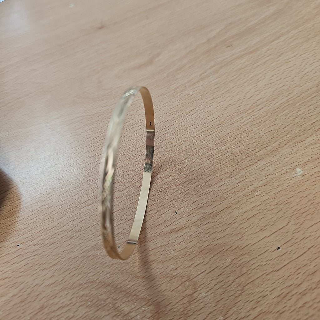 PULSERA RIGIDA ORO 14 K 5,40 GRMS (SEMINUEVO)