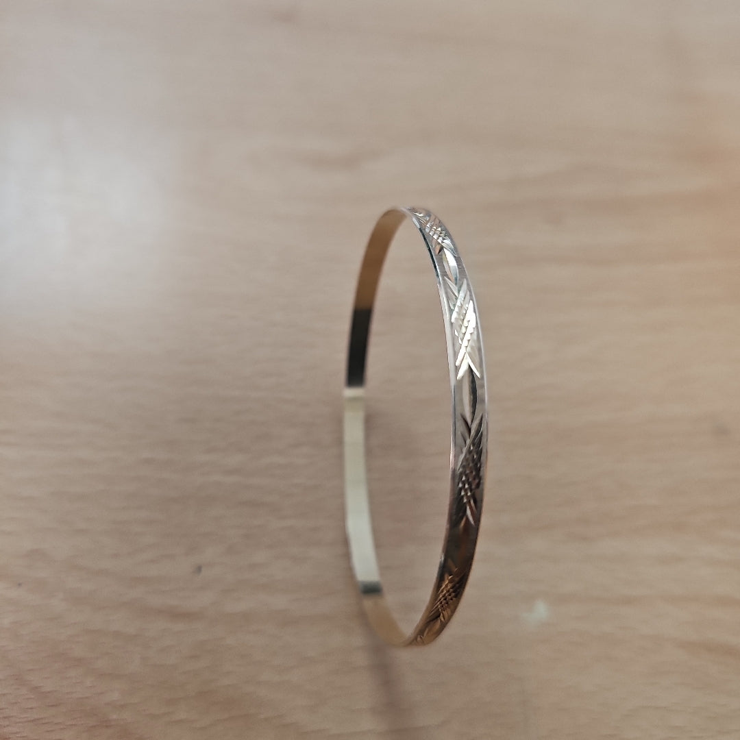 PULSERA RIGIDA ORO 14 K 5,30 GRMS (SEMINUEVO)