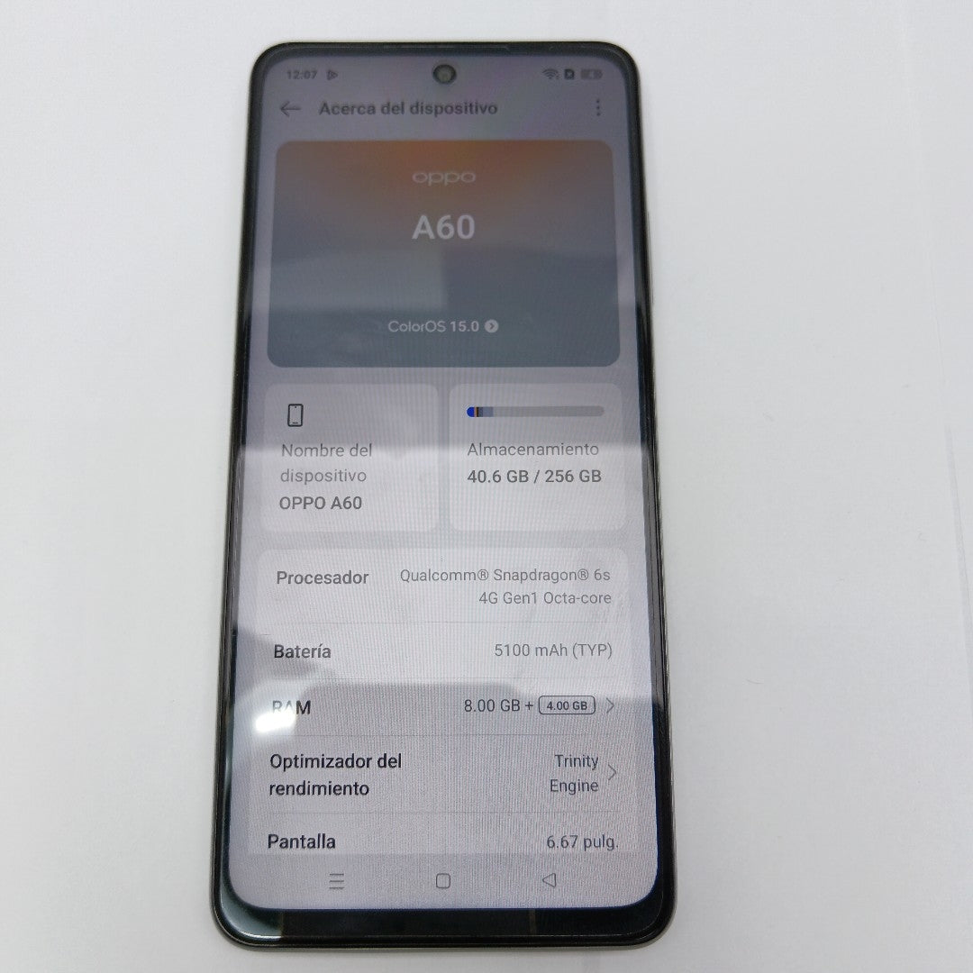 CELULAR OPPO  A60 CPH3669 256 GB 8 GB RAM (SEMINUEVO)