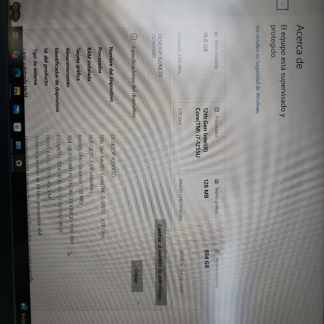 LAPTOP LENOVO THINKPAD L15 GEN 3 (2023) 1 TB SSD 16 GB RAM (SEMINUEVO)