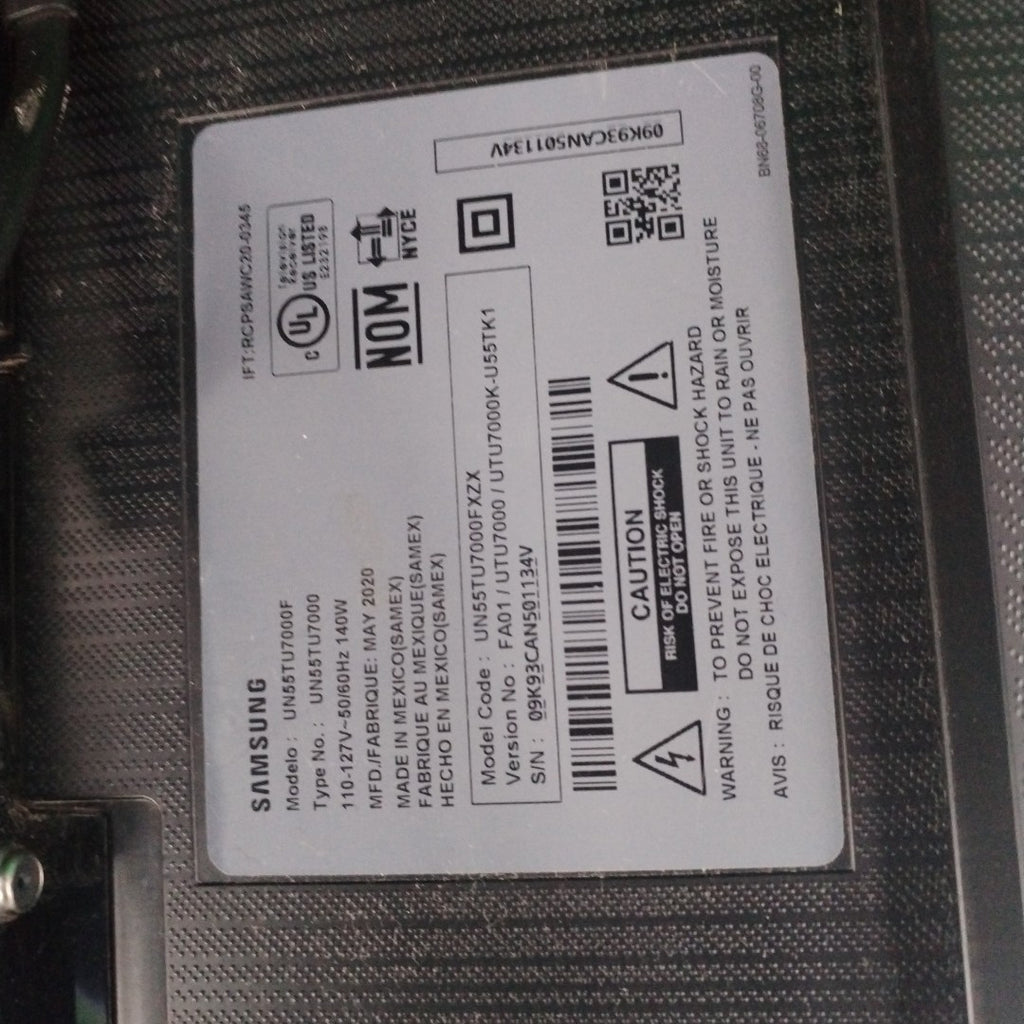 PANTALLA SAMSUNG UN55TU7000F (2020) 55" LED 4K (SEMINUEVO)