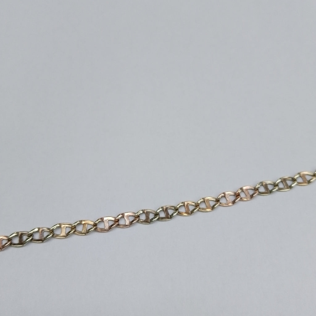 PULSERA ORO COMBINADO 10 K 3,80 GRMS (SEMINUEVO)