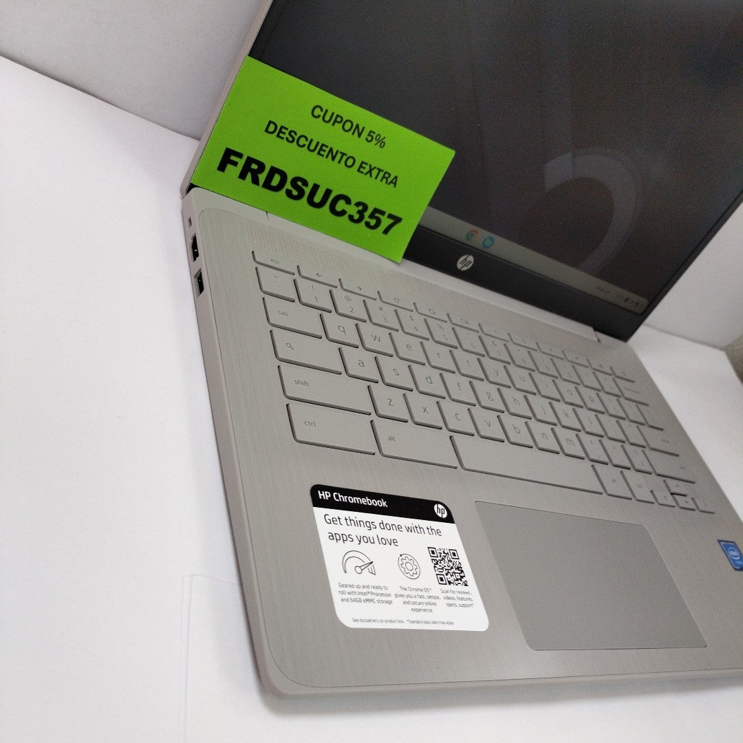 LAPTOP HP CHROMEBOOK 14A-NE0013DX (2023) 64 GB 4GB EN RAM                                                                                           (SEMINUEVO)