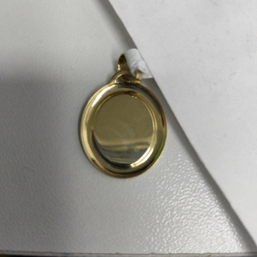 10431REL22100B221 FRD3 MEDALLA OVALADA CON BISEL DE SAN JUDAS TADEO O/A ORO 14K 1GRS (NUEVO)