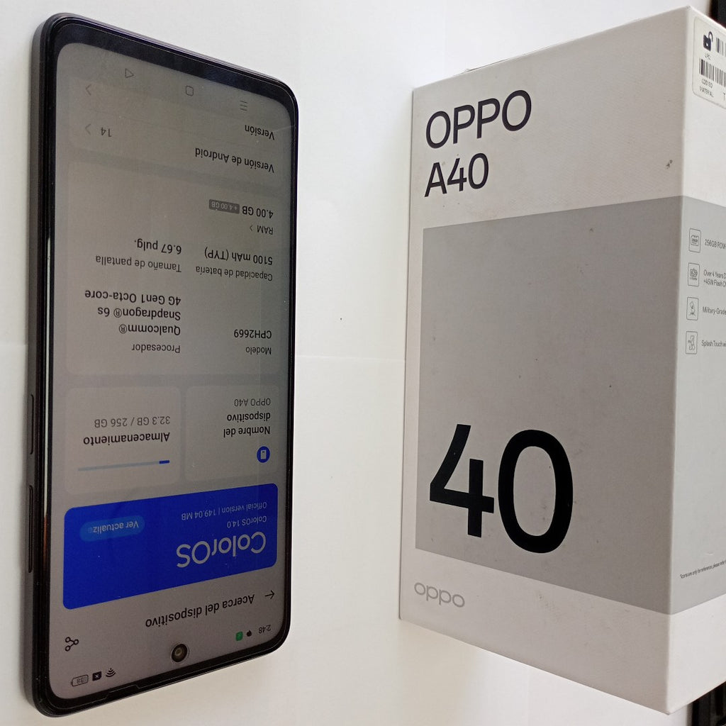 CELULAR OPPO  A40 CPH2669 (2024) 256 GB 4 GB RAM (SEMINUEVO)