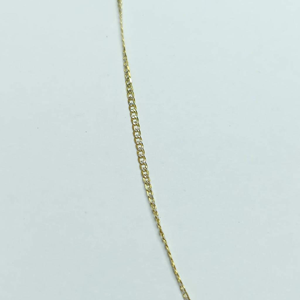 CADENAS BARBADA DIAMANTADA ORO 14K 2.3 (NUEVO)