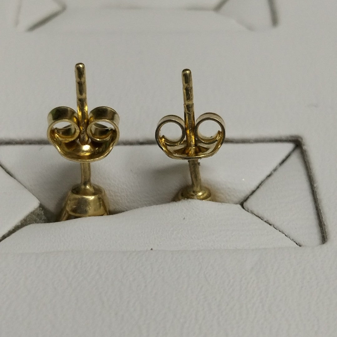 10350BRO00000B892 FRD6 BROQUEL CIRCONIA REDONDA 6 UÑAS ORO 14K 1.2GRS (NUEVO)