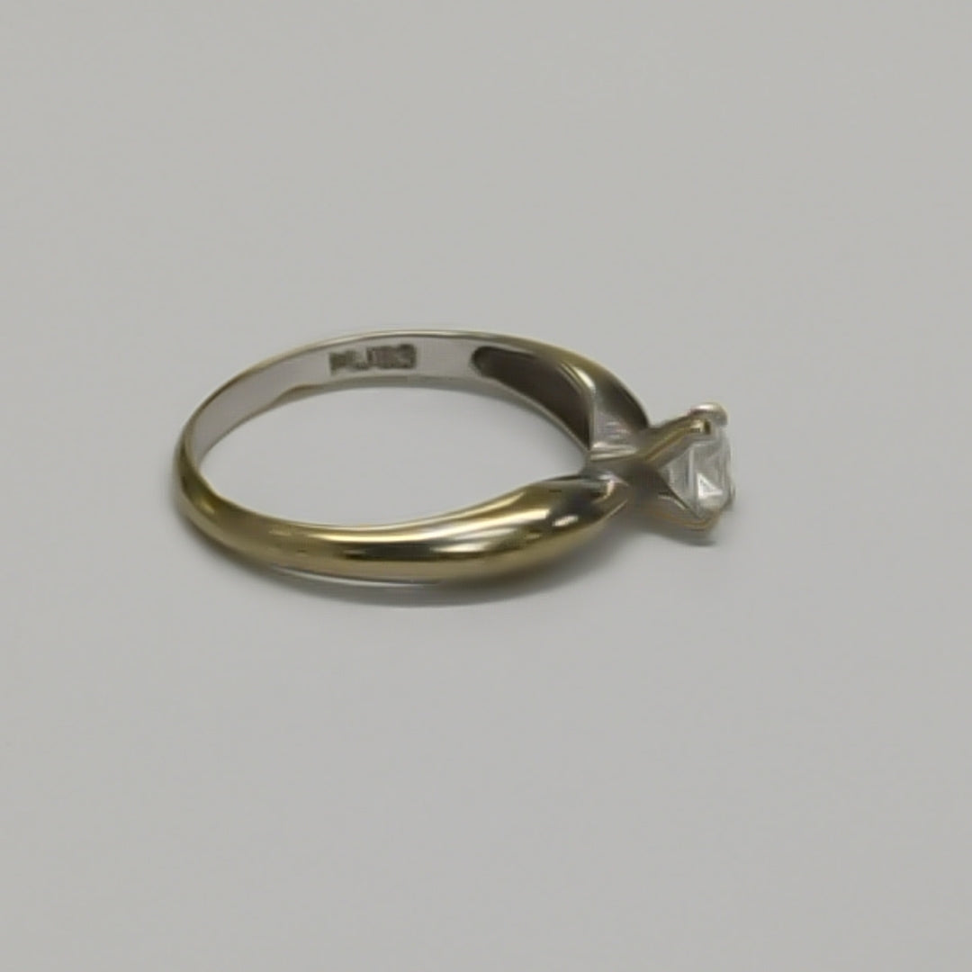 SOLITARIO ORO BLANCO 14 K 2,00 GRMS (SEMINUEVO)