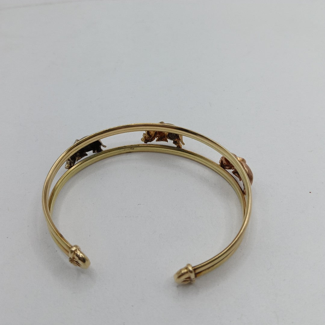 PULSERA RIGIDA ORO 14 K 9,60 GRMS (SEMINUEVO)