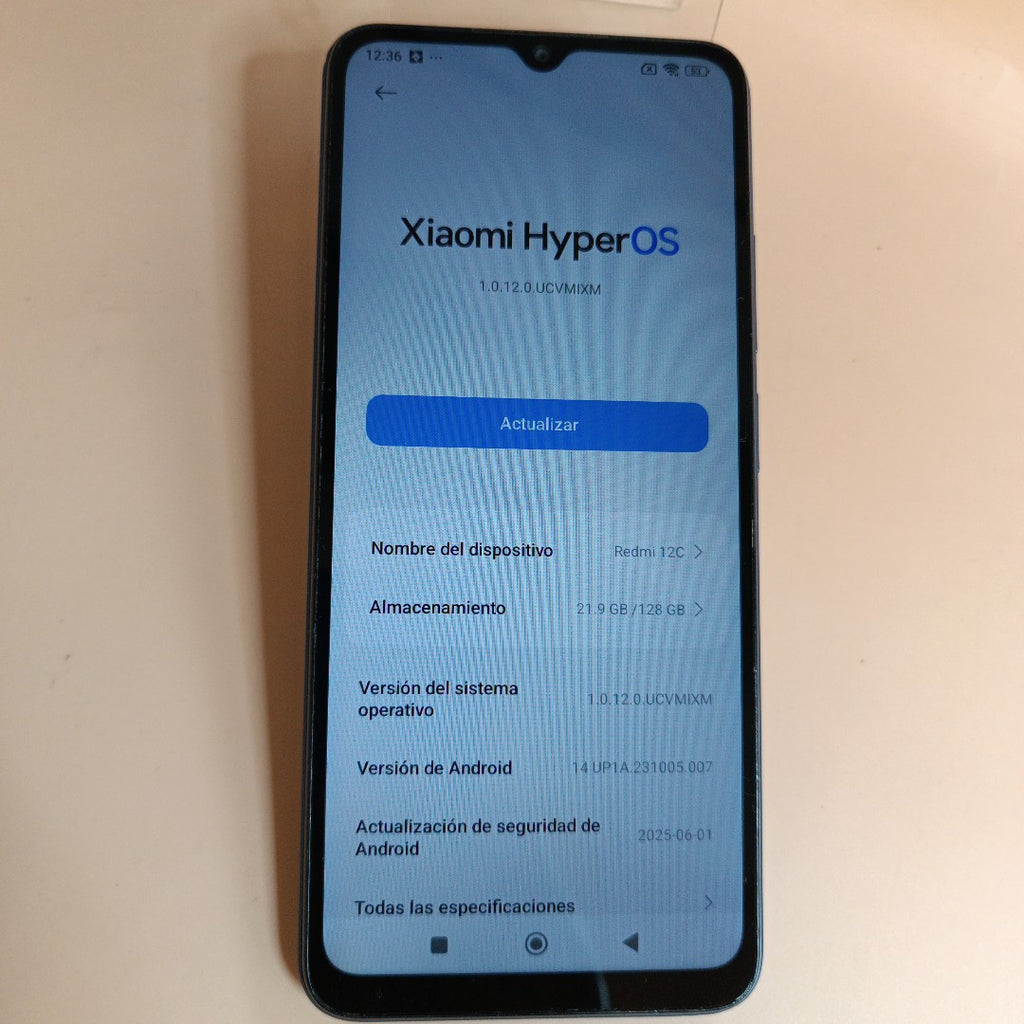 CELULAR XIAOMI REDMI 12C 2212ARNC4L (2023) 128 GB 4 GB RAM (SEMINUEVO)