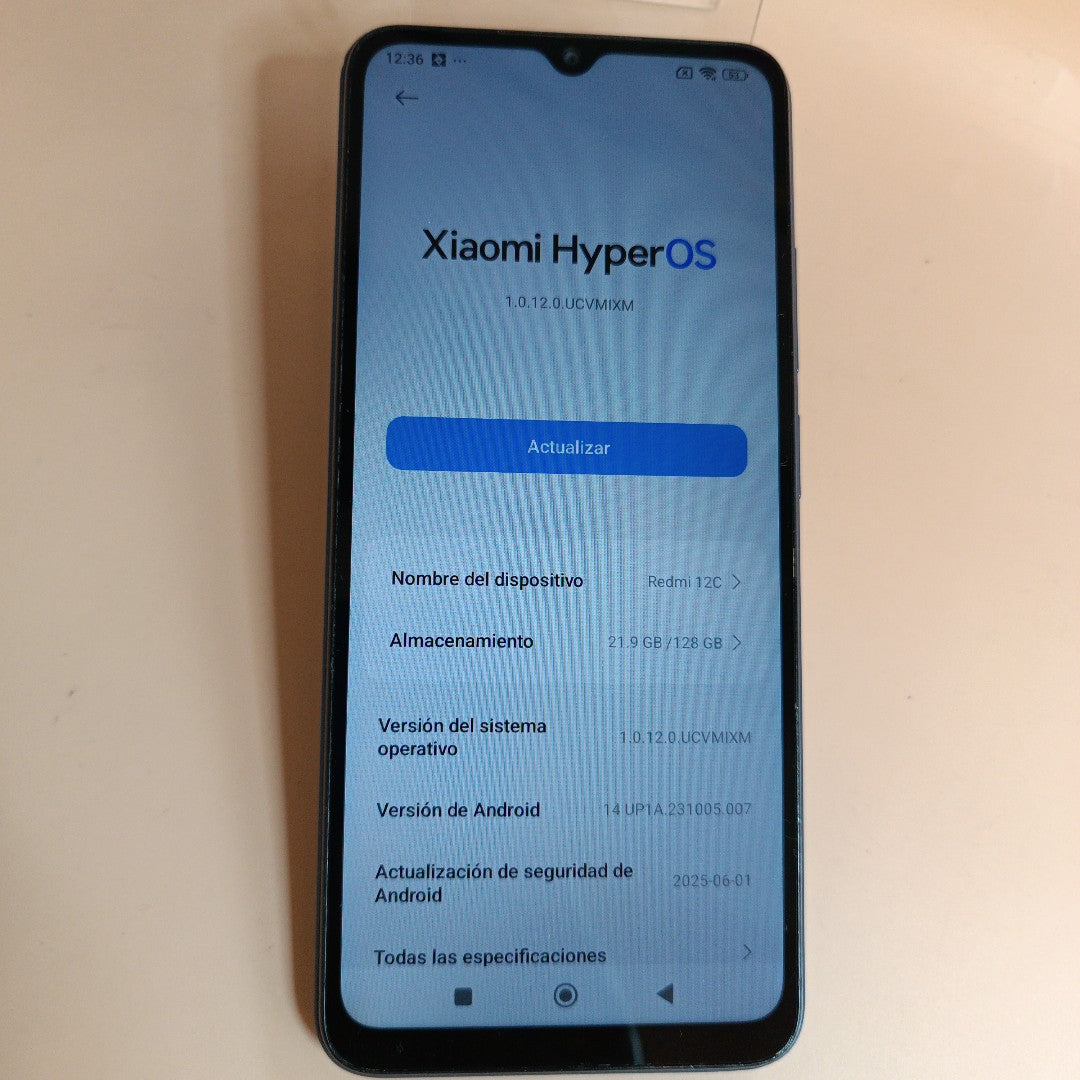 CELULAR XIAOMI REDMI 12C 2212ARNC4L (2023) 128 GB 4 GB RAM (SEMINUEVO)