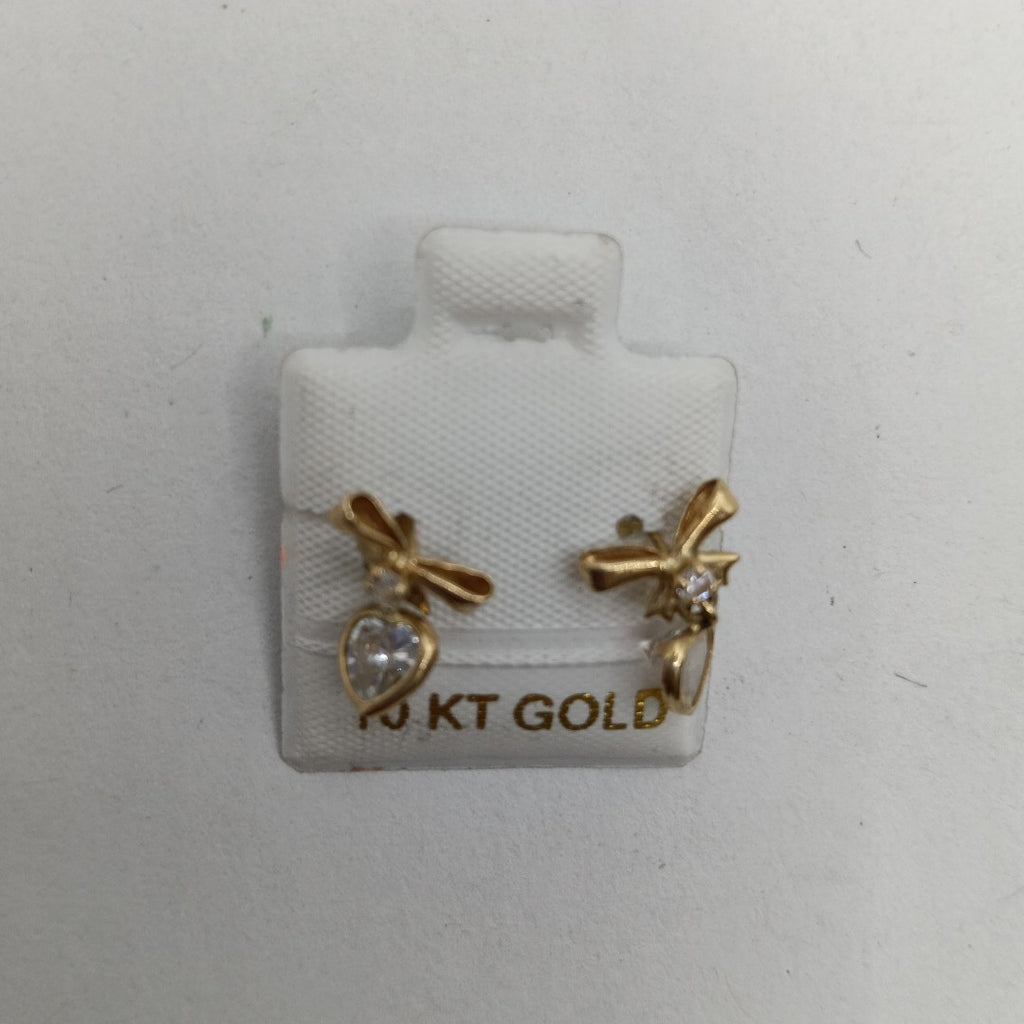 ARETES PAR ORO 10 K 1,00 GRMS (SEMINUEVO)