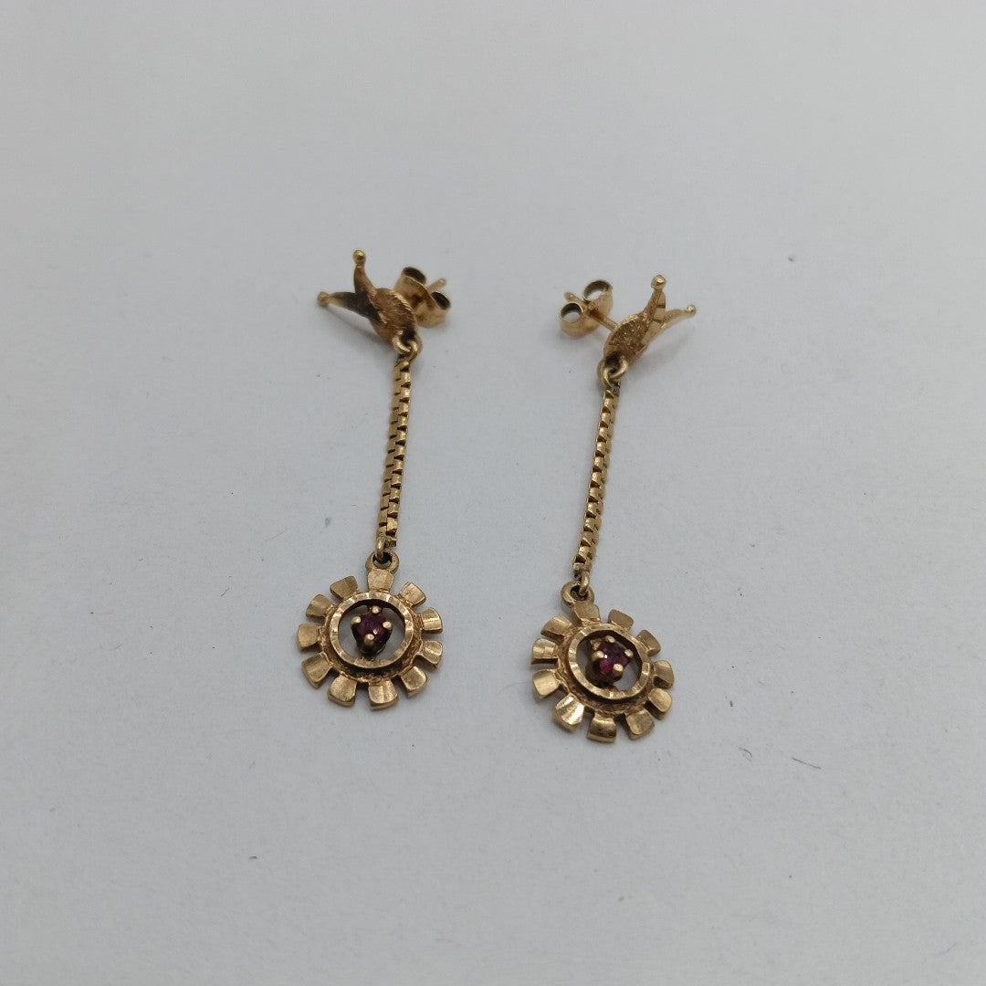 ARETES PAR ORO 10 K 4,20 GRMS (SEMINUEVO)