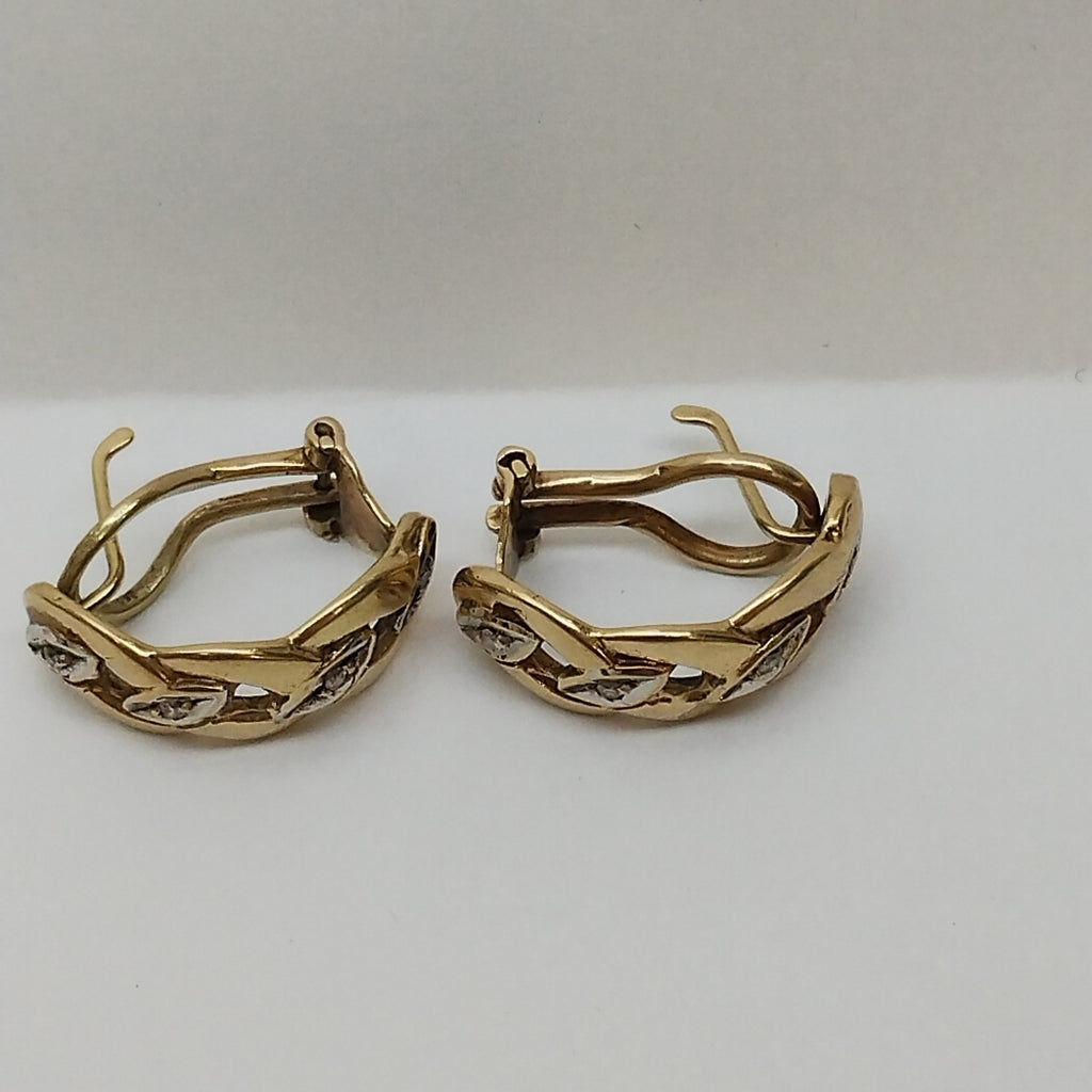 ARETES PAR ORO 14 K 7,10 GRMS (SEMINUEVO)