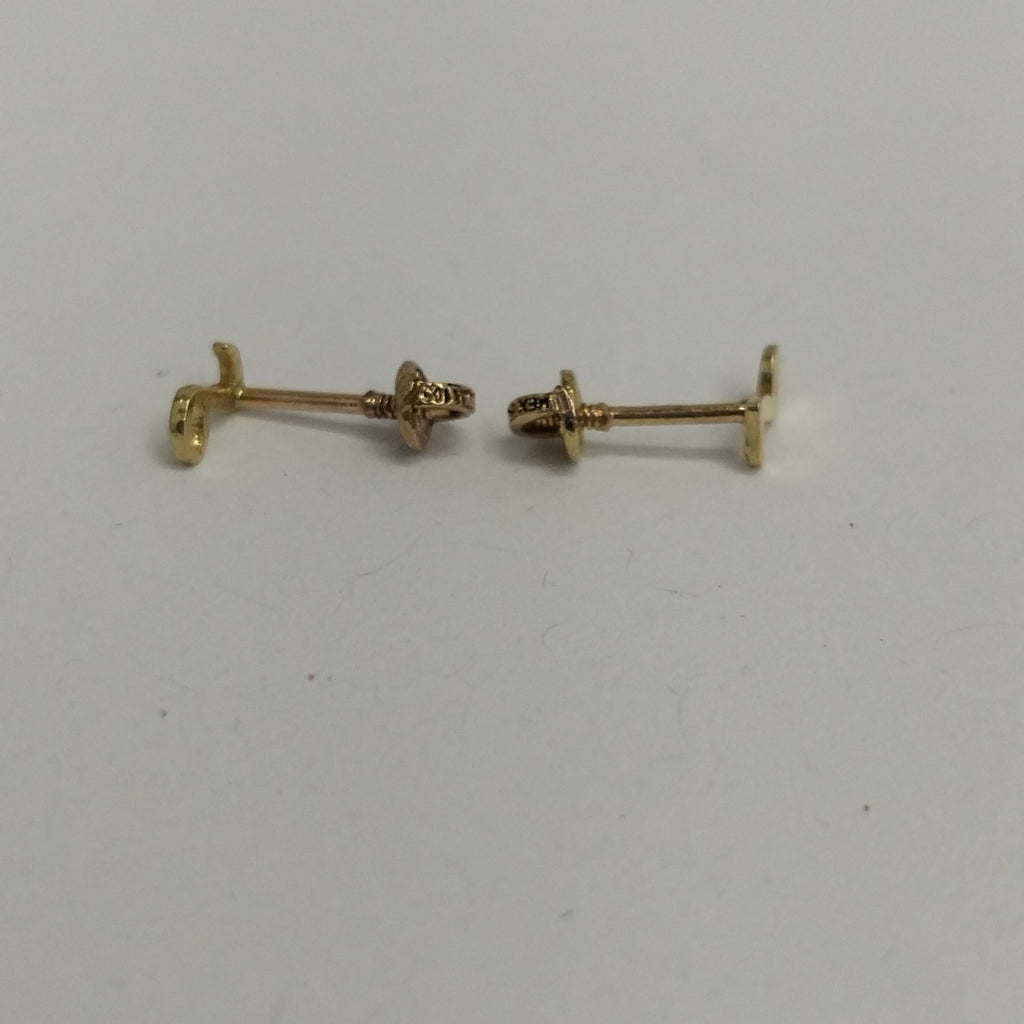 BROQUELES ORO 14K 1 (NUEVO)