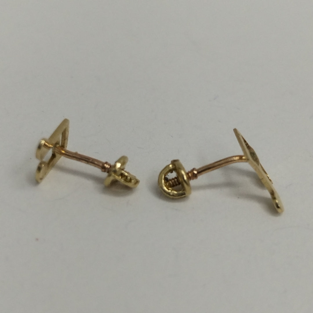 BROQUELES ORO 14K 1 (NUEVO)