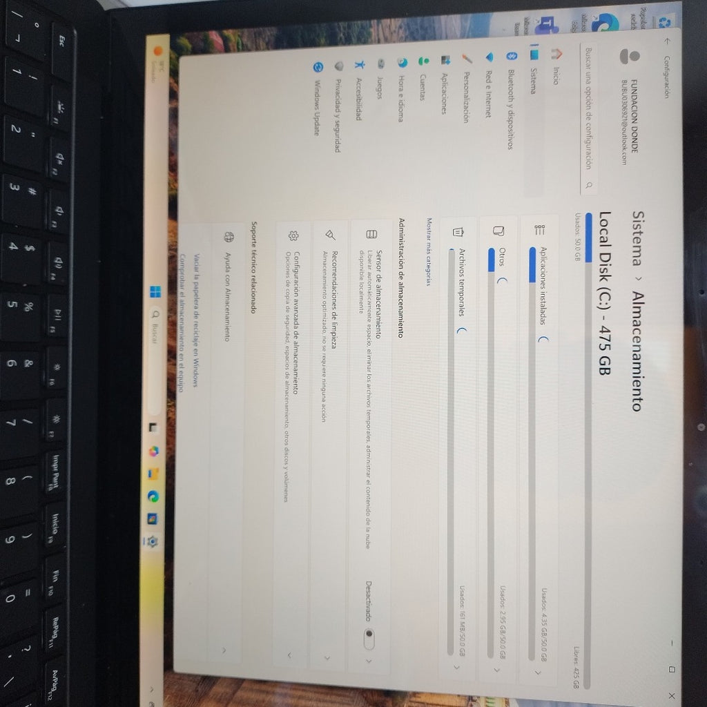 LAPTOP MICROSOFT SURFACE LAPTOP 5 1951 (2022) 512 GB SSD 8 GB RAM (SEMINUEVO)