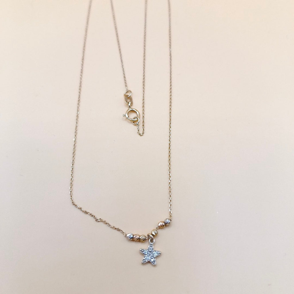 GARGANTILLA. ORO COMBINADO. 14 K 1 GRMS (SEMINUEVO)