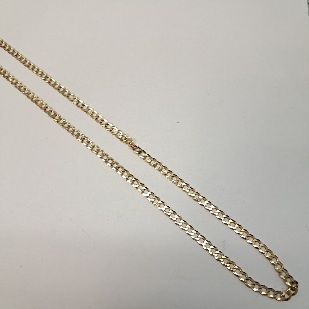 CADENAS BARBADA AMARILLA ORO 14K 7.5 (NUEVO)