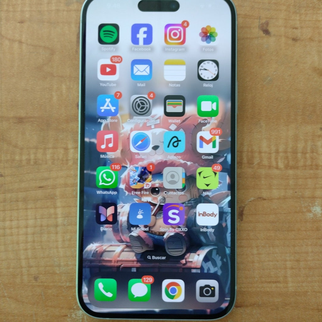 CELULAR APPLE IPHONE 15 PLUS A3096 128 GB 6 GB RAM (SEMINUEVO)