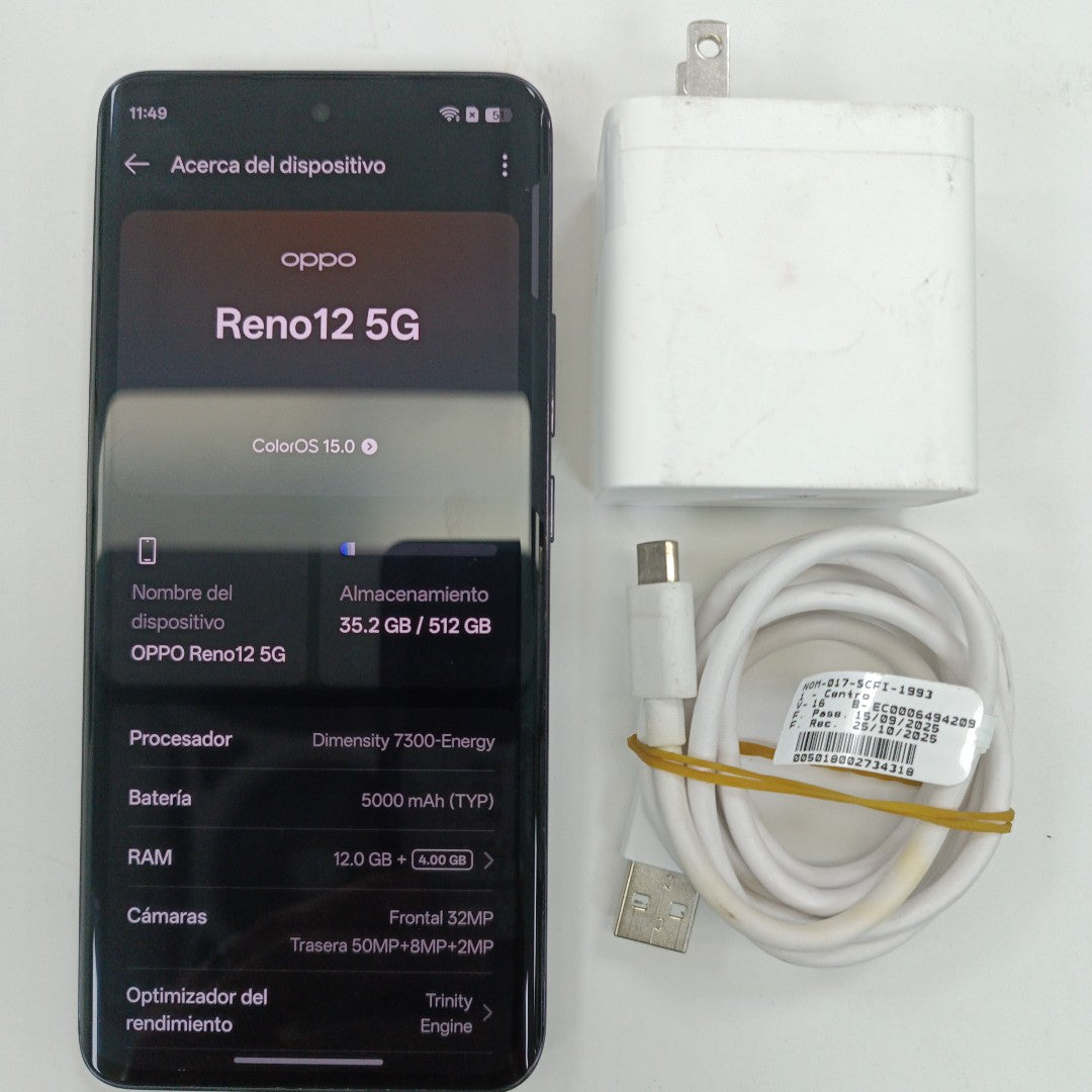 CELULAR OPPO   RENO12 5G CPH2625 (2024) 512 GB 12 GB RAM