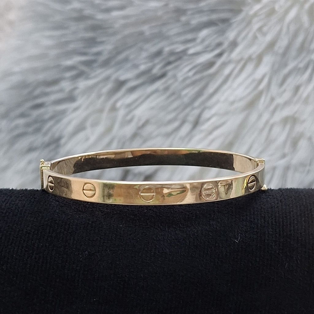 PULSERA RIGIDA ORO 10 K 5,50 GRMS (SEMINUEVO)