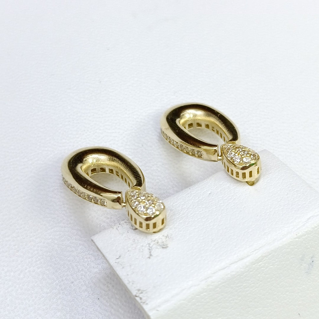 BROQUELES ORO 14K 4.3 (NUEVO)