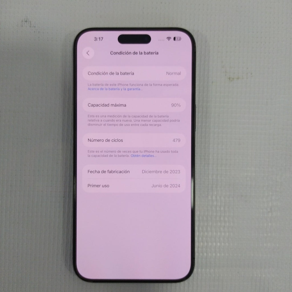 CELULAR APPLE IPHONE 15 PRO MAX A3105 (2023) 512 GB 8 GB RAM (SEMINUEVO)