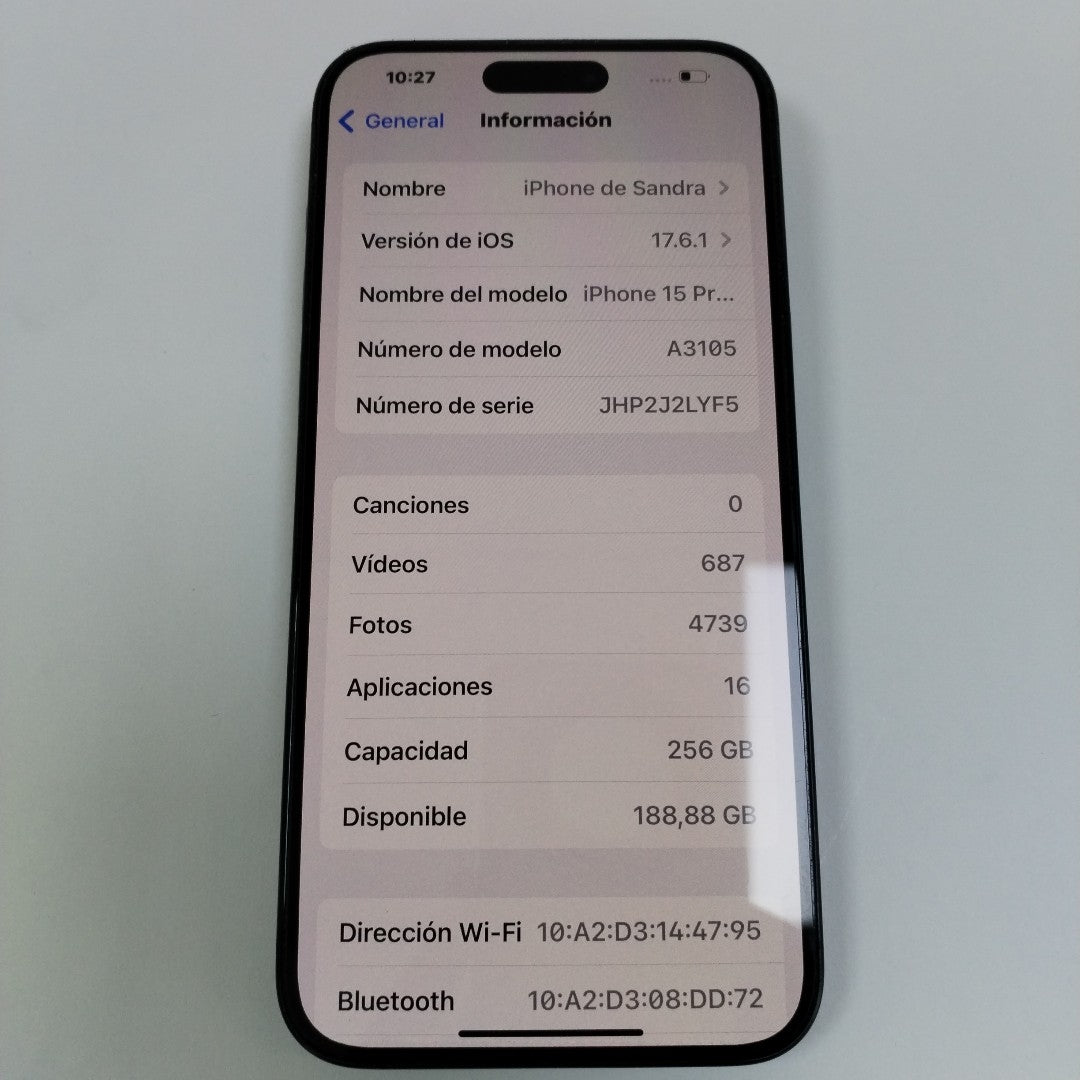 CELULAR APPLE IPHONE 15 PRO MAX A3105 (2023) 256 GB 8 GB RAM (SEMINUEVO)