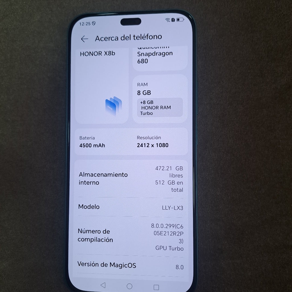 CELULAR HONOR X8B LLY-LX3 (2023) 512 GB 8 GB RAM (SEMINUEVO)