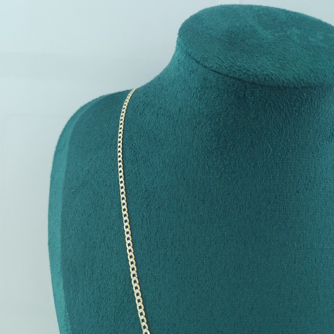 CADENAS BARBADA DIAMANTADA ORO 14K 4.3 (NUEVO)