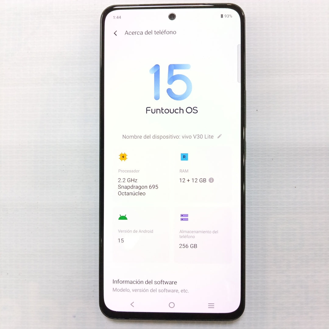 CELULAR VIVO V30 LITE V2314 (2023) 256 GB 12 GB RAM (SEMINUEVO)