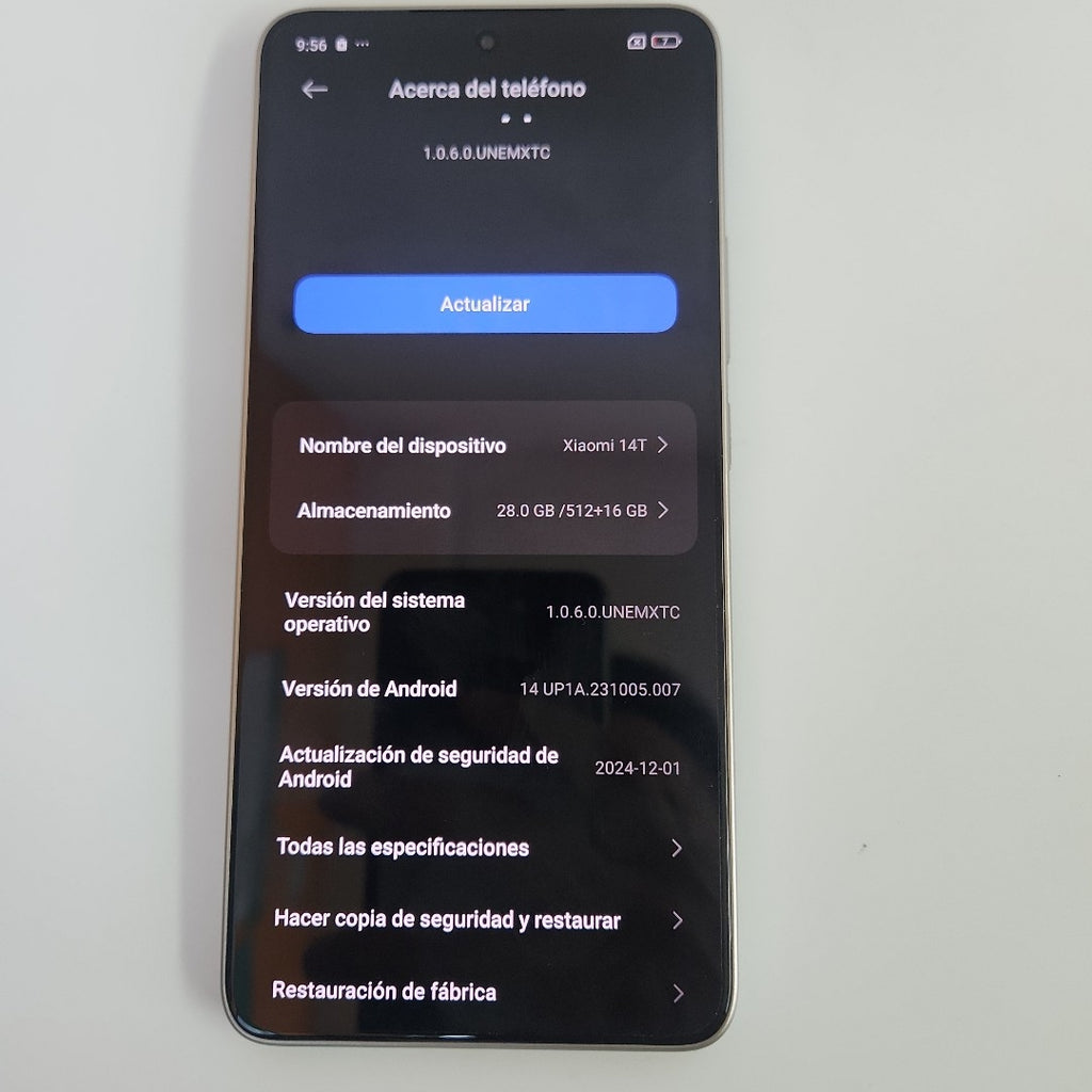 CELULAR XIAOMI 14T 5G 2406APNFAG (2024) 512 GB 12 GB RAM (SEMINUEVO)
