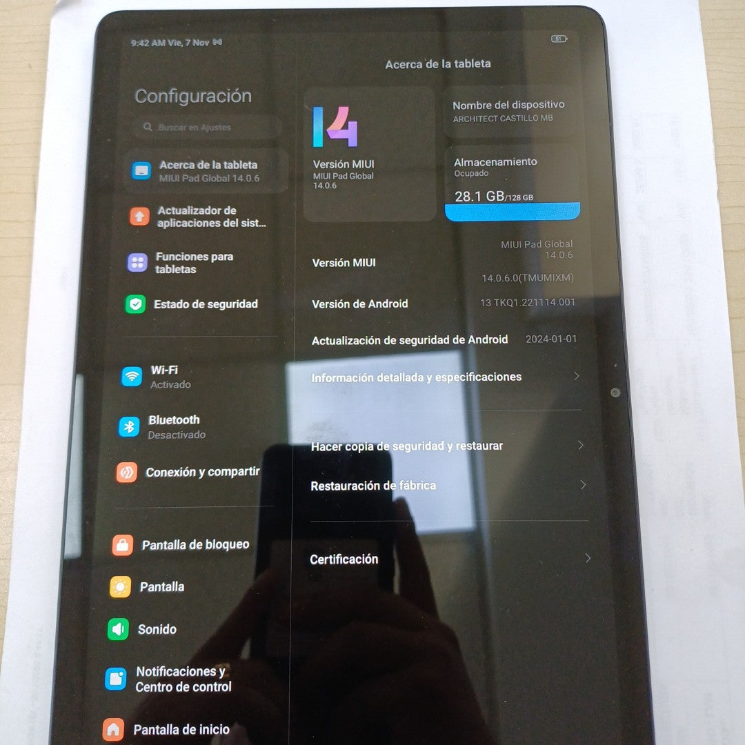TABLETA XIAOMI REDMI PAD SE 23073RPBFC (2023) 128 GB 4 GB RAM (SEMINUEVO)