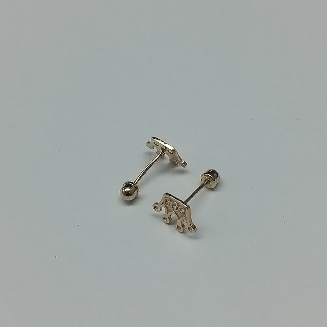 BROQUELES ORO 14K 1 (NUEVO)