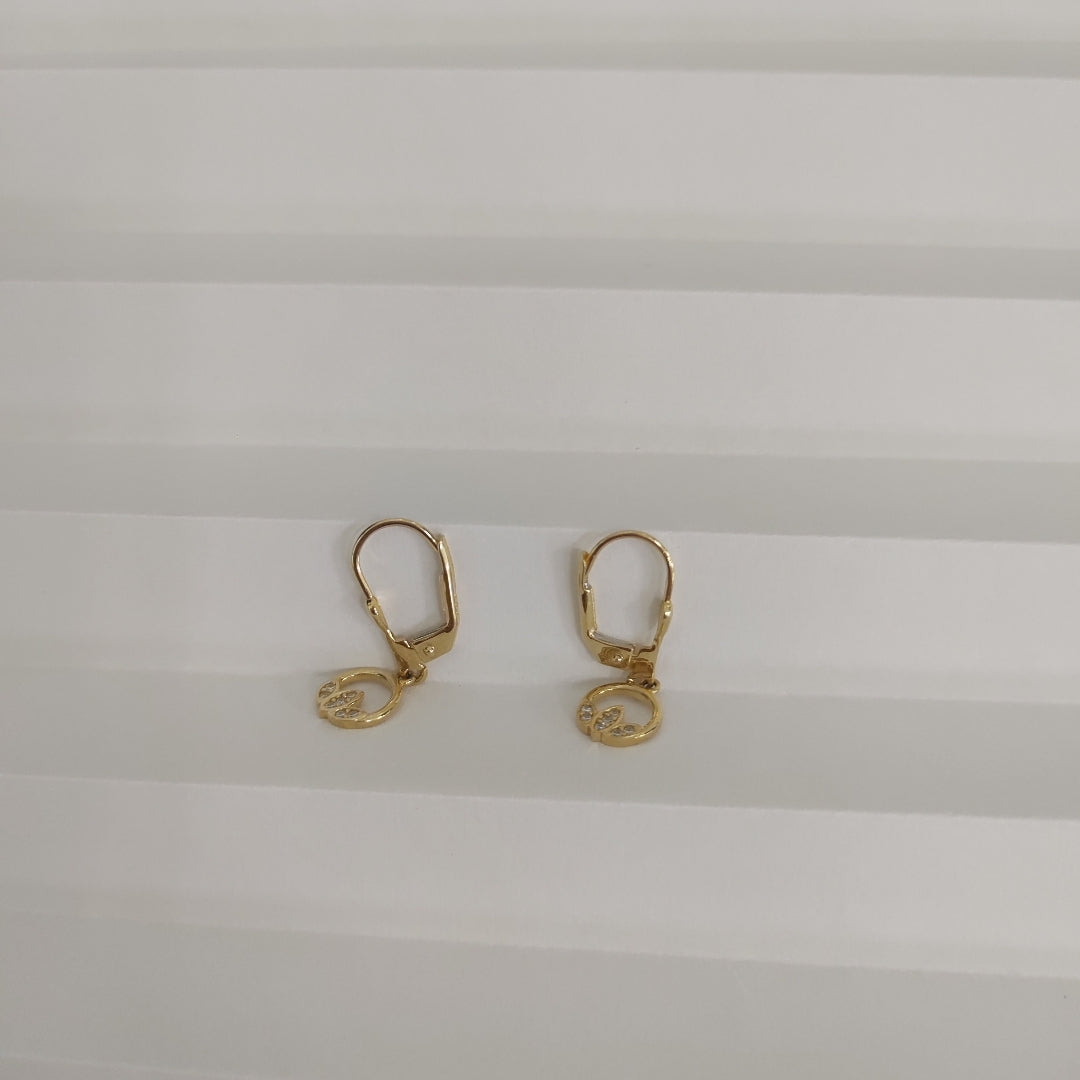 BROQUELES ORO 14K 2 (NUEVO)