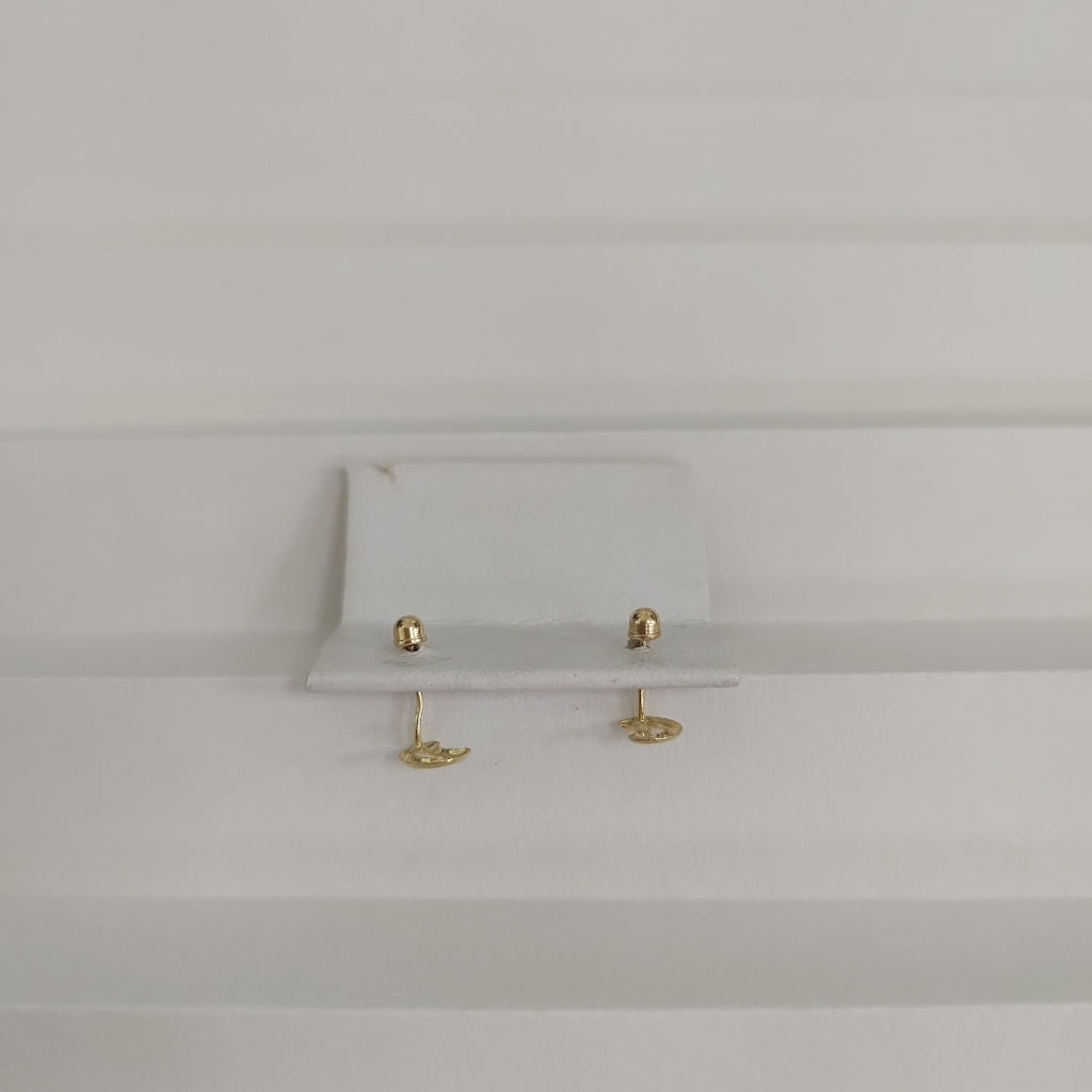 BROQUELES ORO 14K 1 (NUEVO)