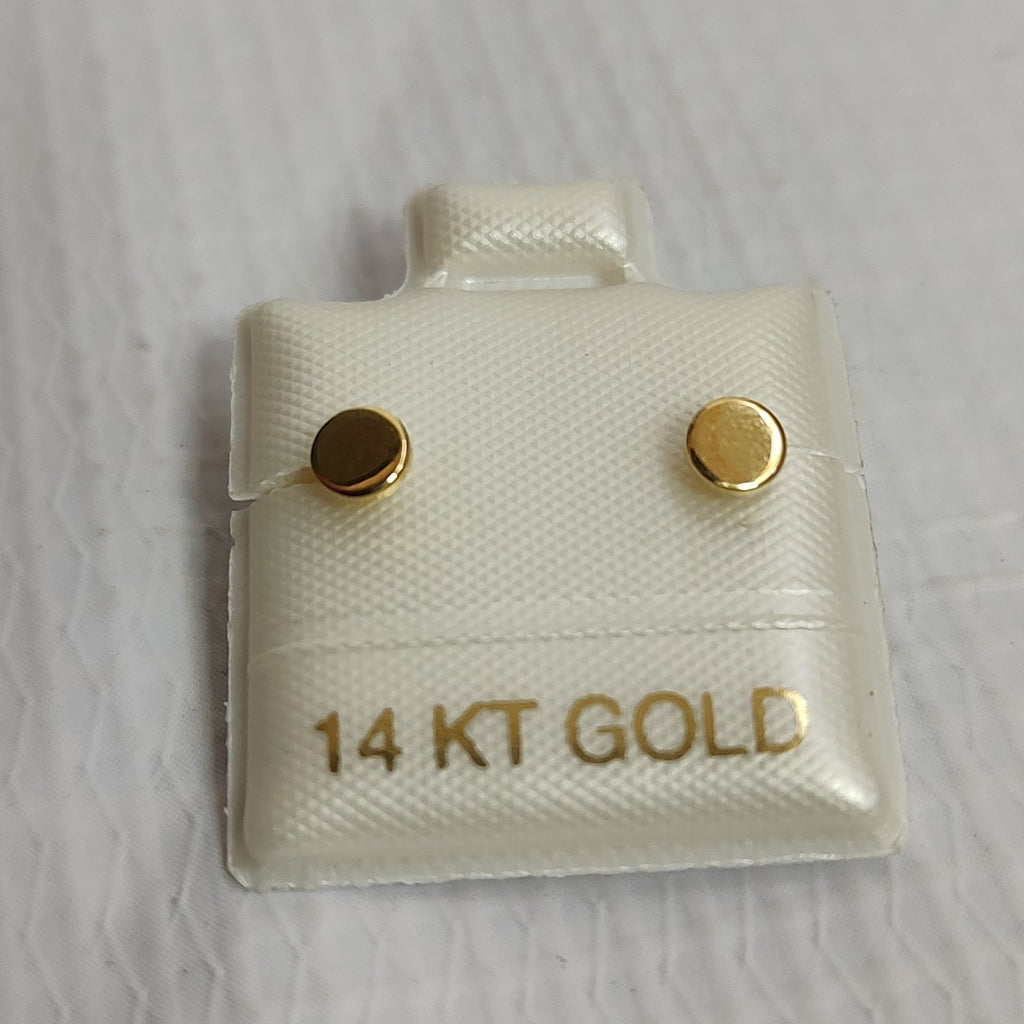 BROQUELES ORO 14K 1 (NUEVO)