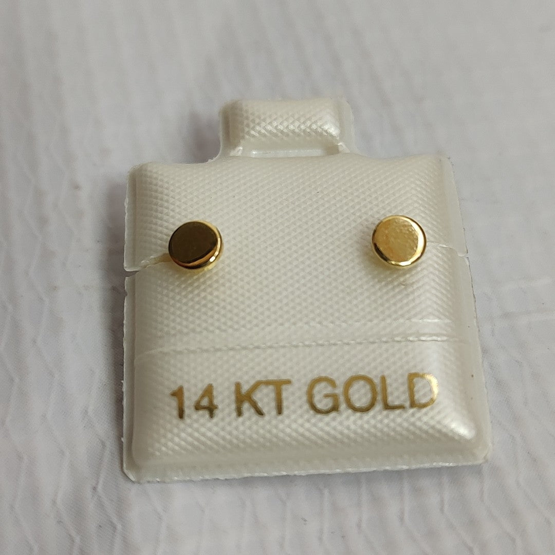 BROQUELES ORO 14K 1 (NUEVO)