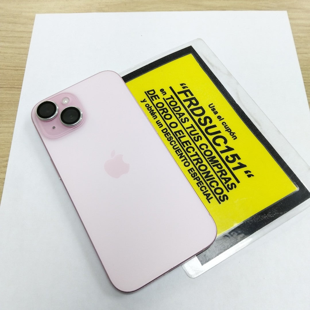 CELULAR APPLE IPHONE 15 A3089 (2023) 128 GB 6 GB RAM (SEMINUEVO)