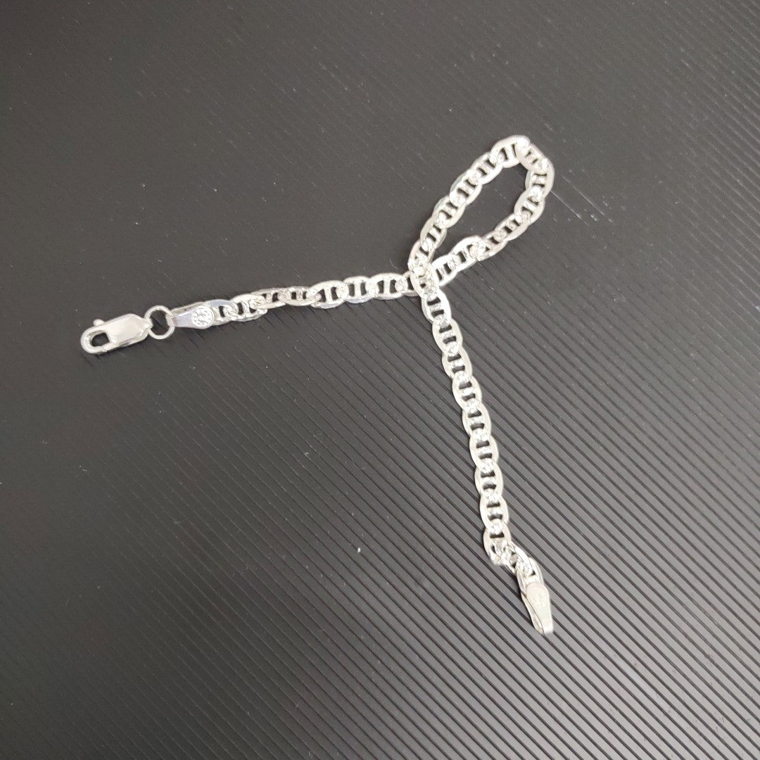 PULSERA TEJIDO MARINERO PLATA .925 4.2G (NUEVO)