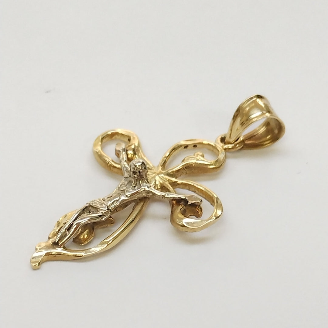 CRUCIFIJO. ORO. 14 K 2.7 GRMS (SEMINUEVO)