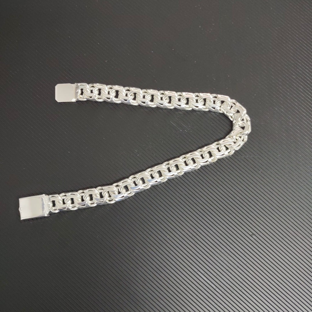 PULSERA TEJIDO ESPECIAL PLATA .925 34G (NUEVO)