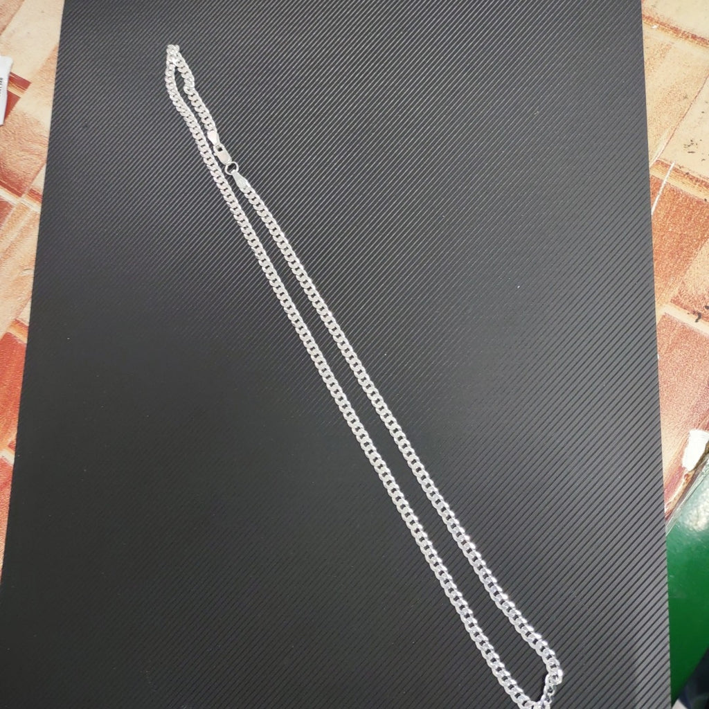 CADENA BARBADA PLATA .925 13.1G (NUEVO)