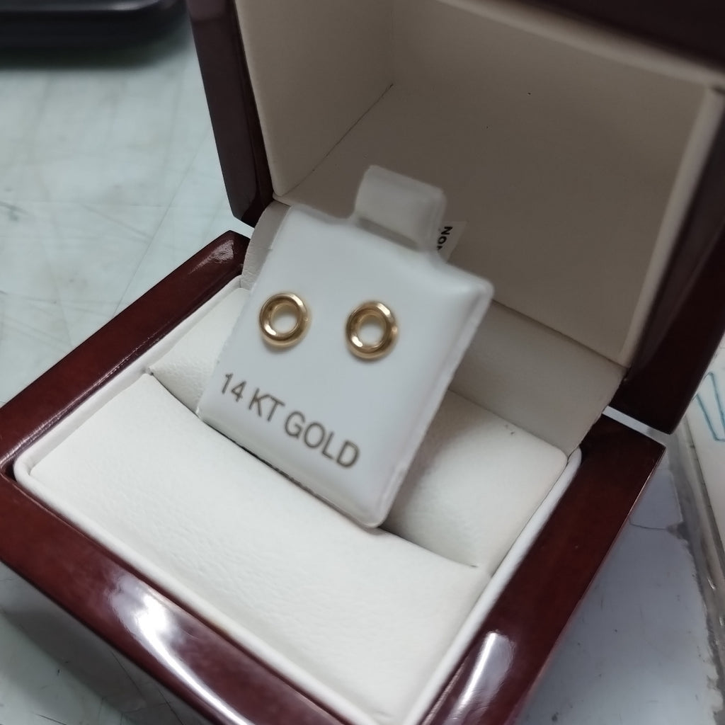 BROQUELES ORO 14K 1 (NUEVO)