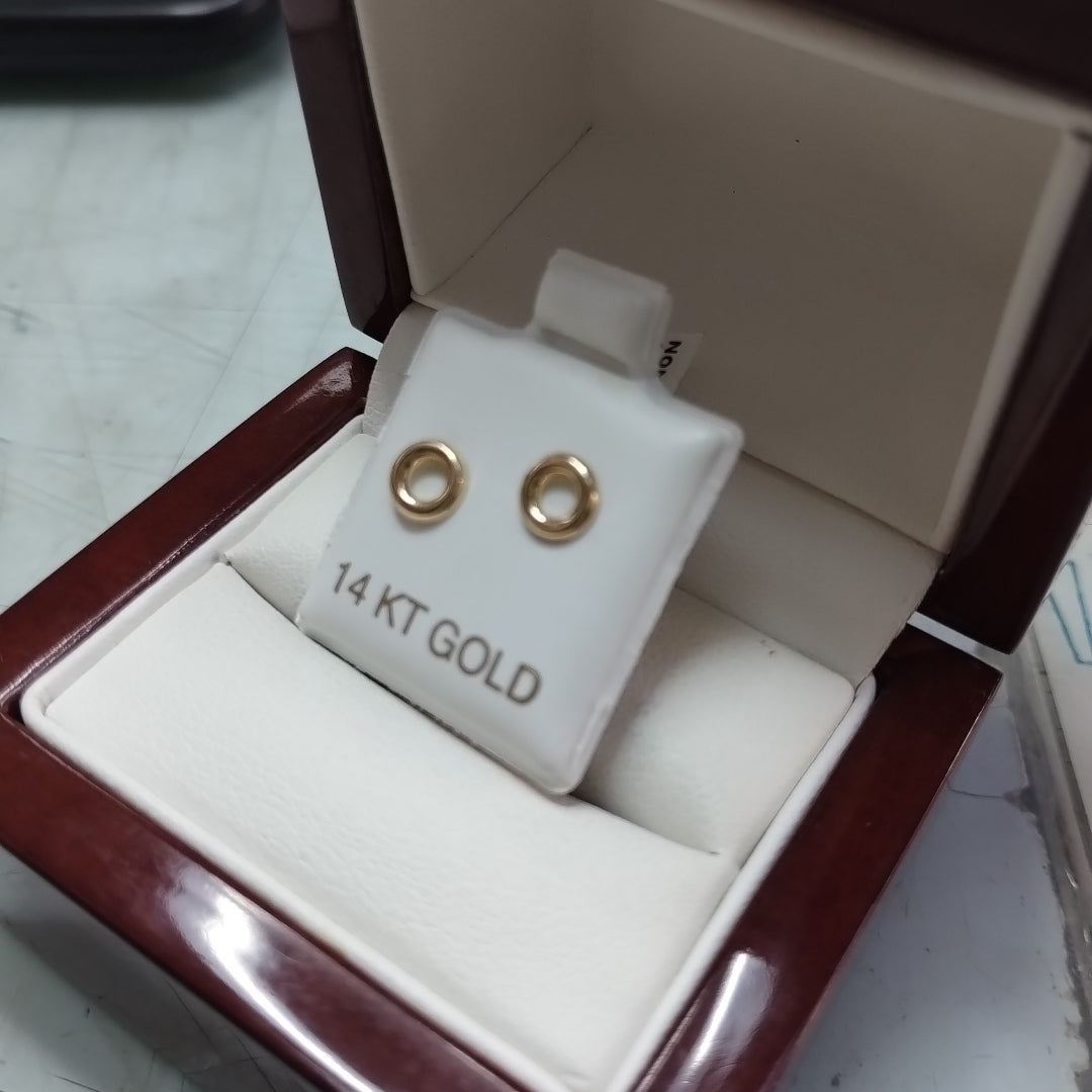 BROQUELES ORO 14K 1 (NUEVO)