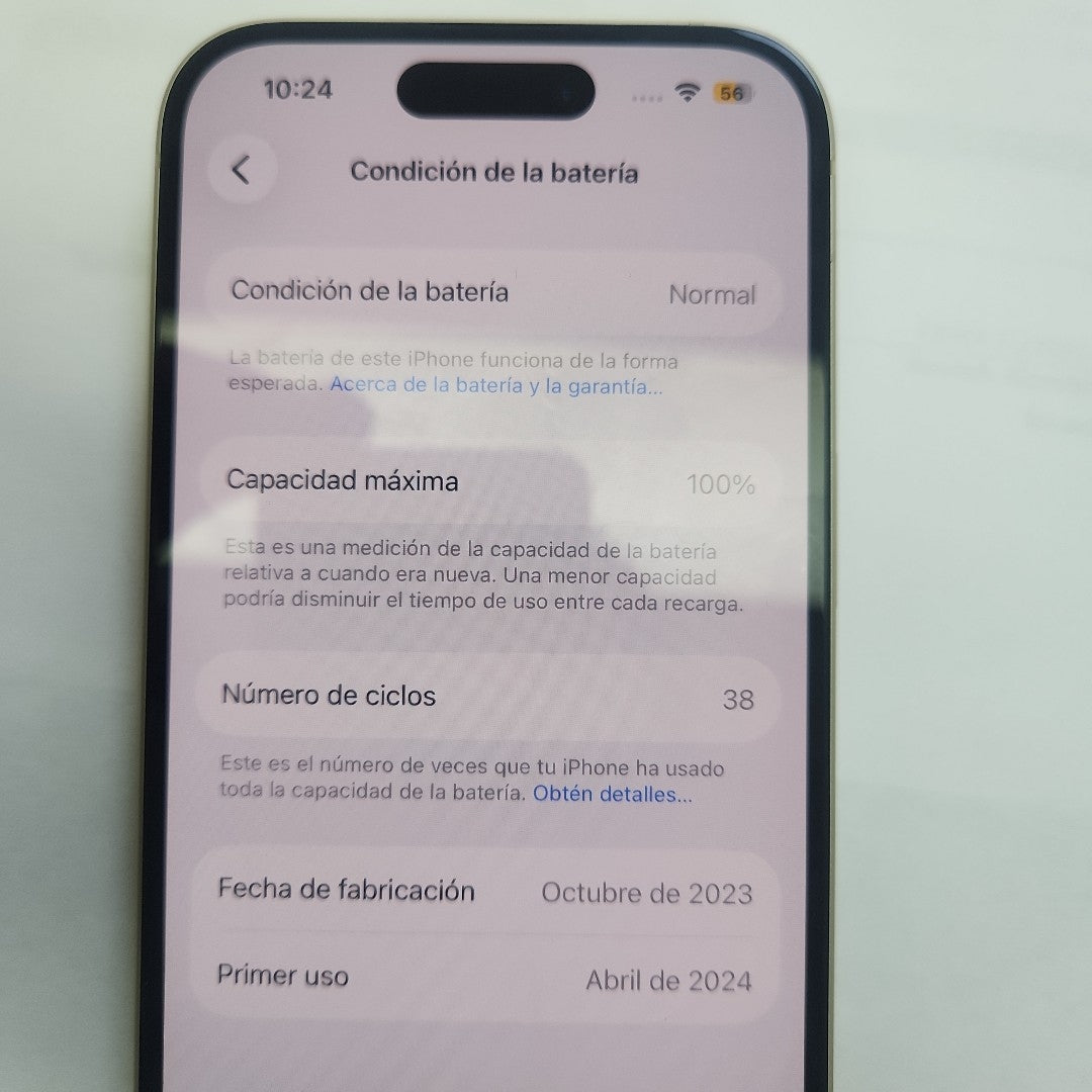 CELULAR APPLE IPHONE 15 A3089 (2023) 128 GB 6 GB RAM (SEMINUEVO)