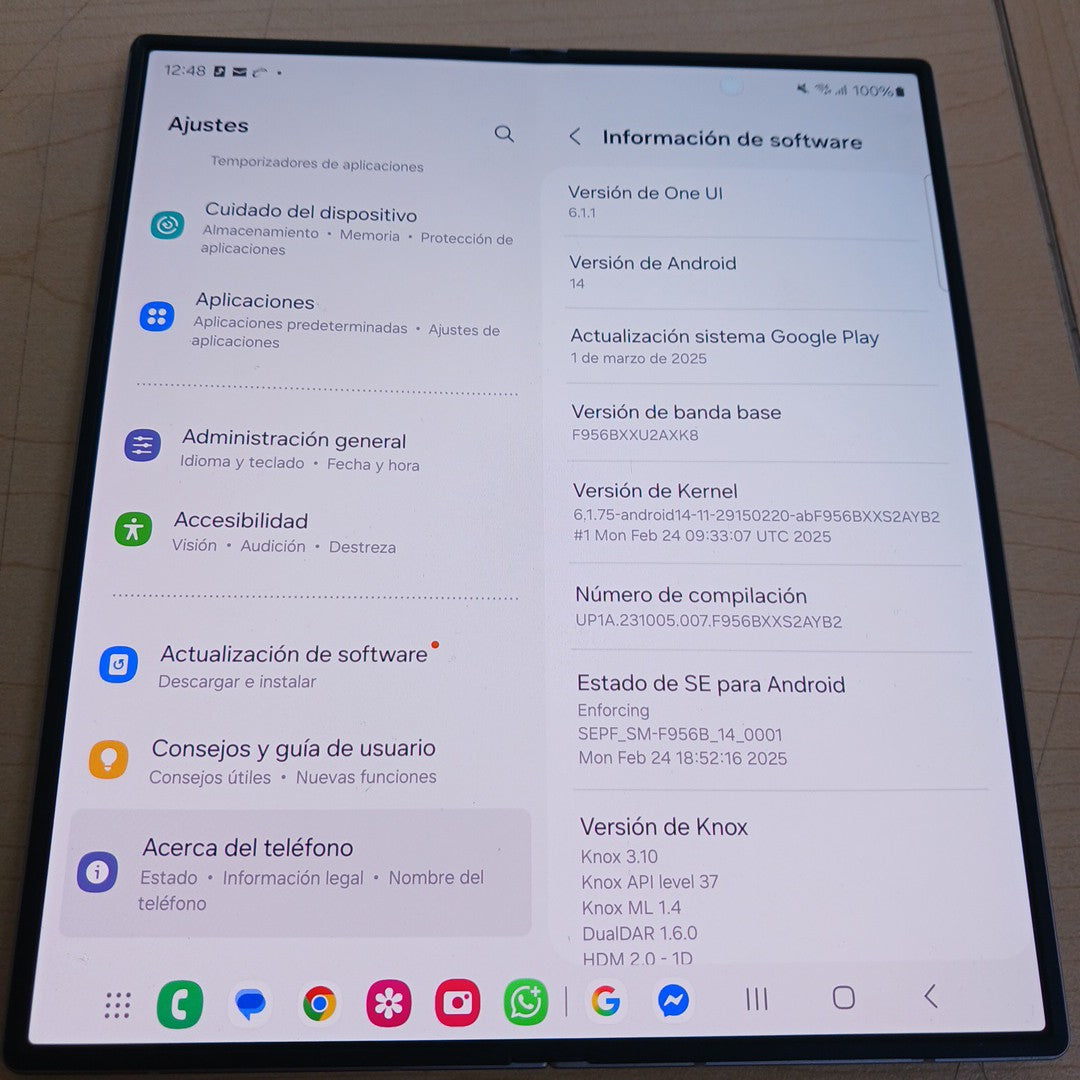 CELULAR SAMSUNG GALAXY Z FOLD6 SM-F956B 512 GB 12 GB RAM (SEMINUEVO)